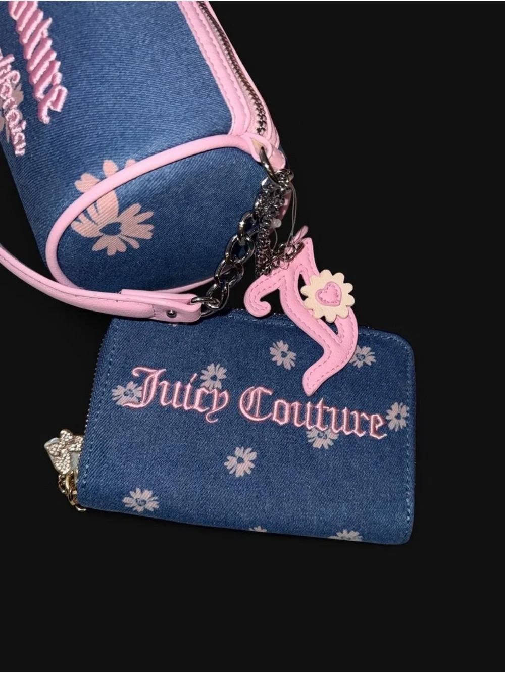 NWT| Y2K Juicy Couture “Daisy for Juicy” Barrel Bag & Essential ZA Bifold Wallet